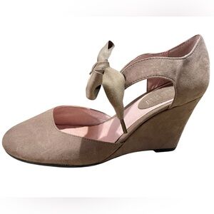 Chelsea Crew Women’s Taupe Wedge Heels SZ EU 38/US 7.5